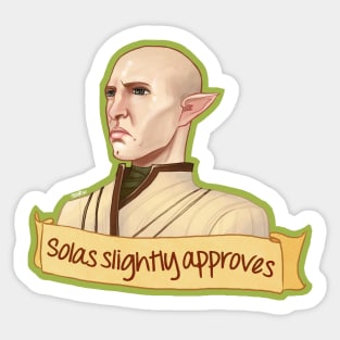 Solas Slightly Approves Sticker